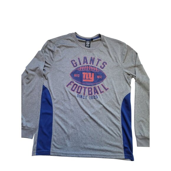 New York Giants NFL Football Gray Long Sleeve Shirt Size L Sport Athletic Fans - Picture 2 of 7